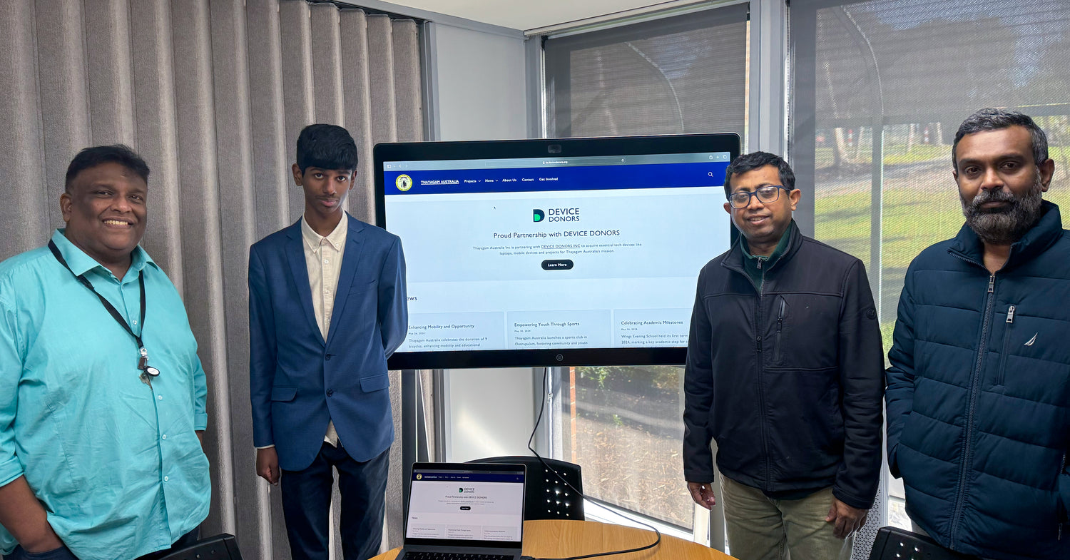 TDEVICE DONORS Partnership with Thayagam Australia